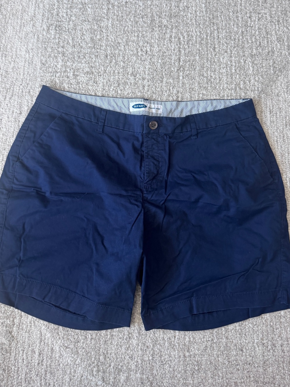 Old Navy Navy Blue Chino Bermuda Shorts